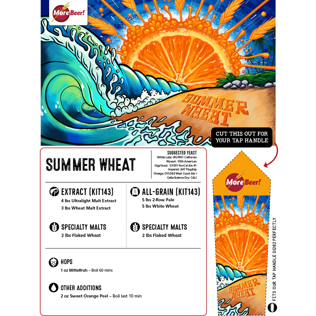 Summer Wheat | 5 Gallon Beer Recipe Kit | All-Grain - Image 3