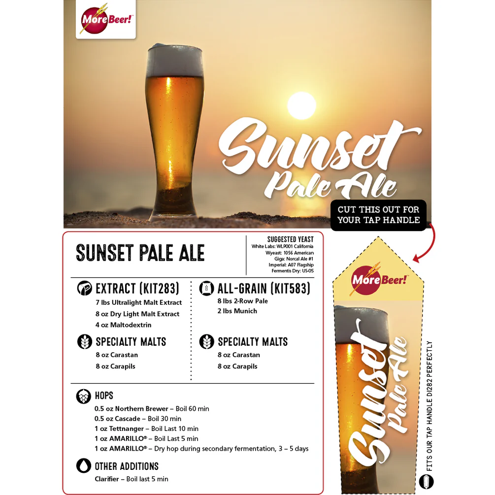 Sunset Pale Ale | 5 Gallon Beer Recipe Kit | All-Grain - Image 3