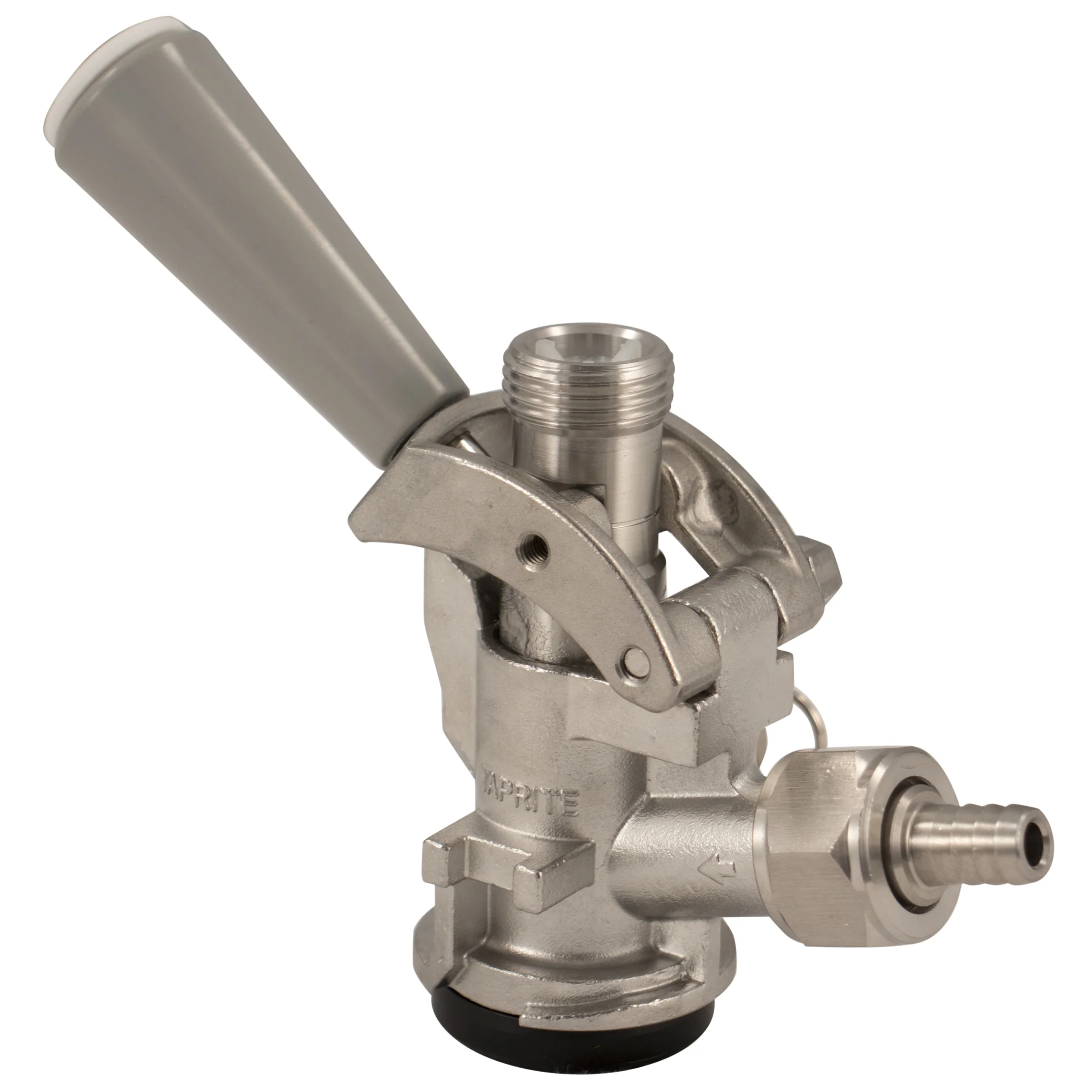 Taprite D-Style Keg Coupler | Sanke Keg Beer Tap | Stainless Steel Body & Probe | PRV | Gas Barb Included - Image 2