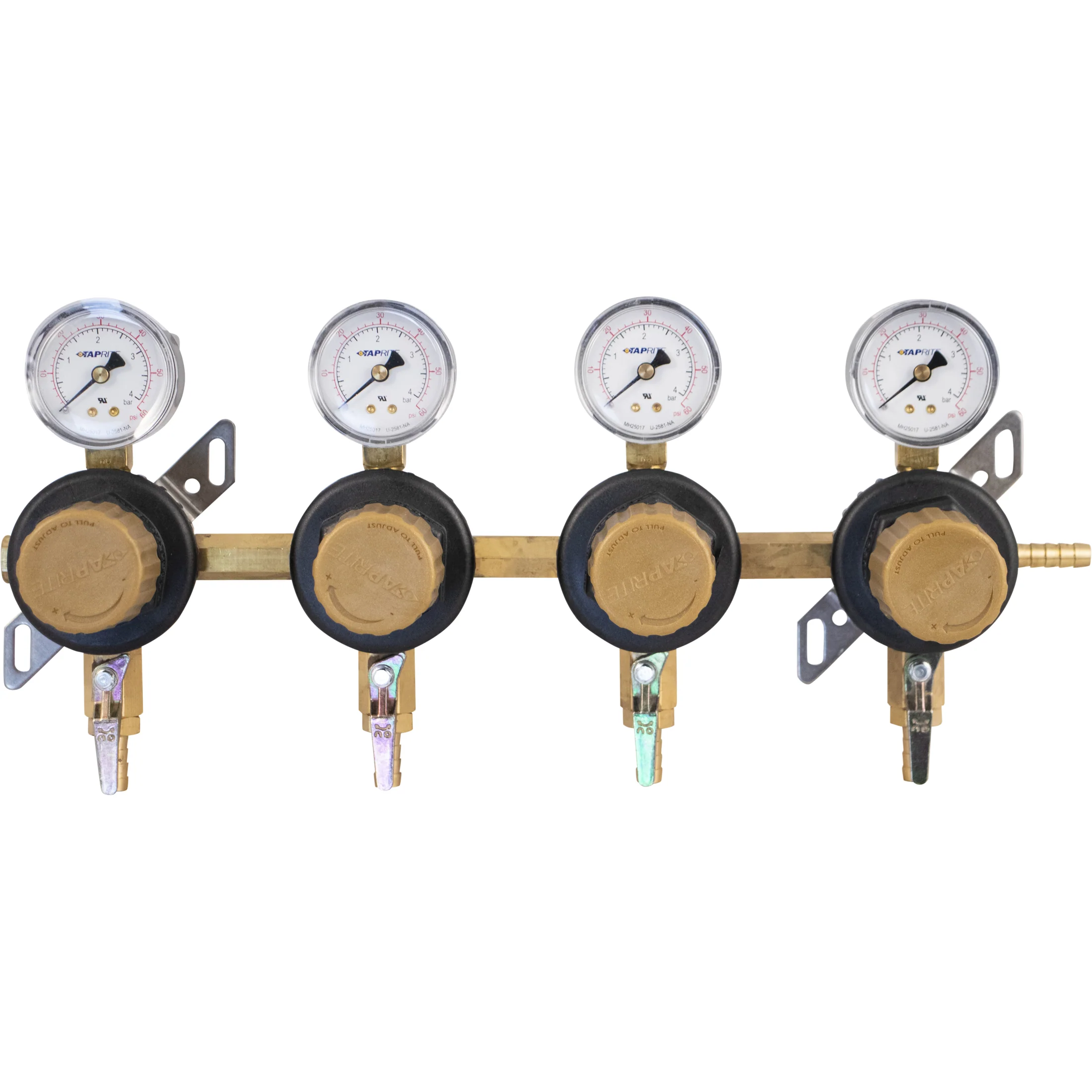 Taprite Secondary Regulator | 4 Way | Wall Bracket for Easy Mounting | 5/16" Barb - Image 3