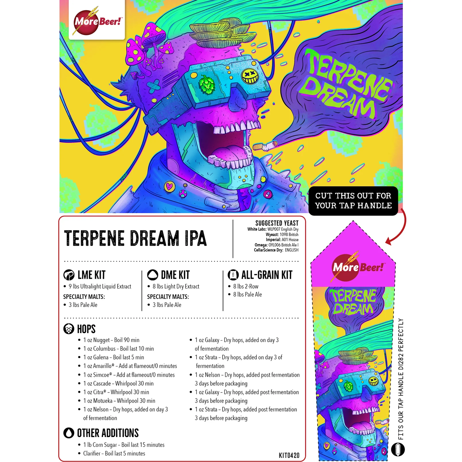 Terpene Dream Double IPA | 5 Gallon Beer Recipe Kit | Extract - Image 3
