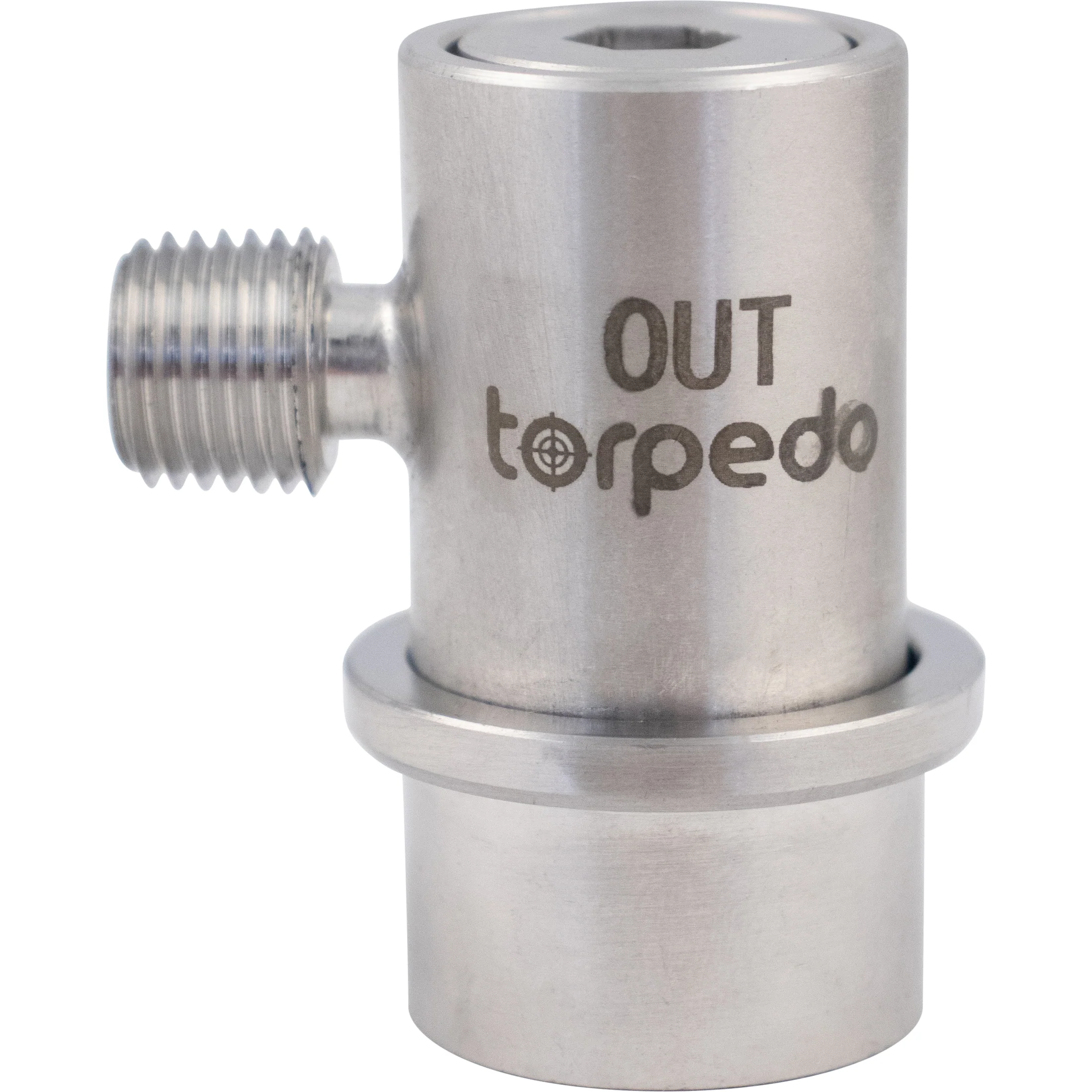 Torpedo Keg Ball Lock Quick Disconnect (QD) | Beverage Out | Stainless Steel | 1/4" MPT