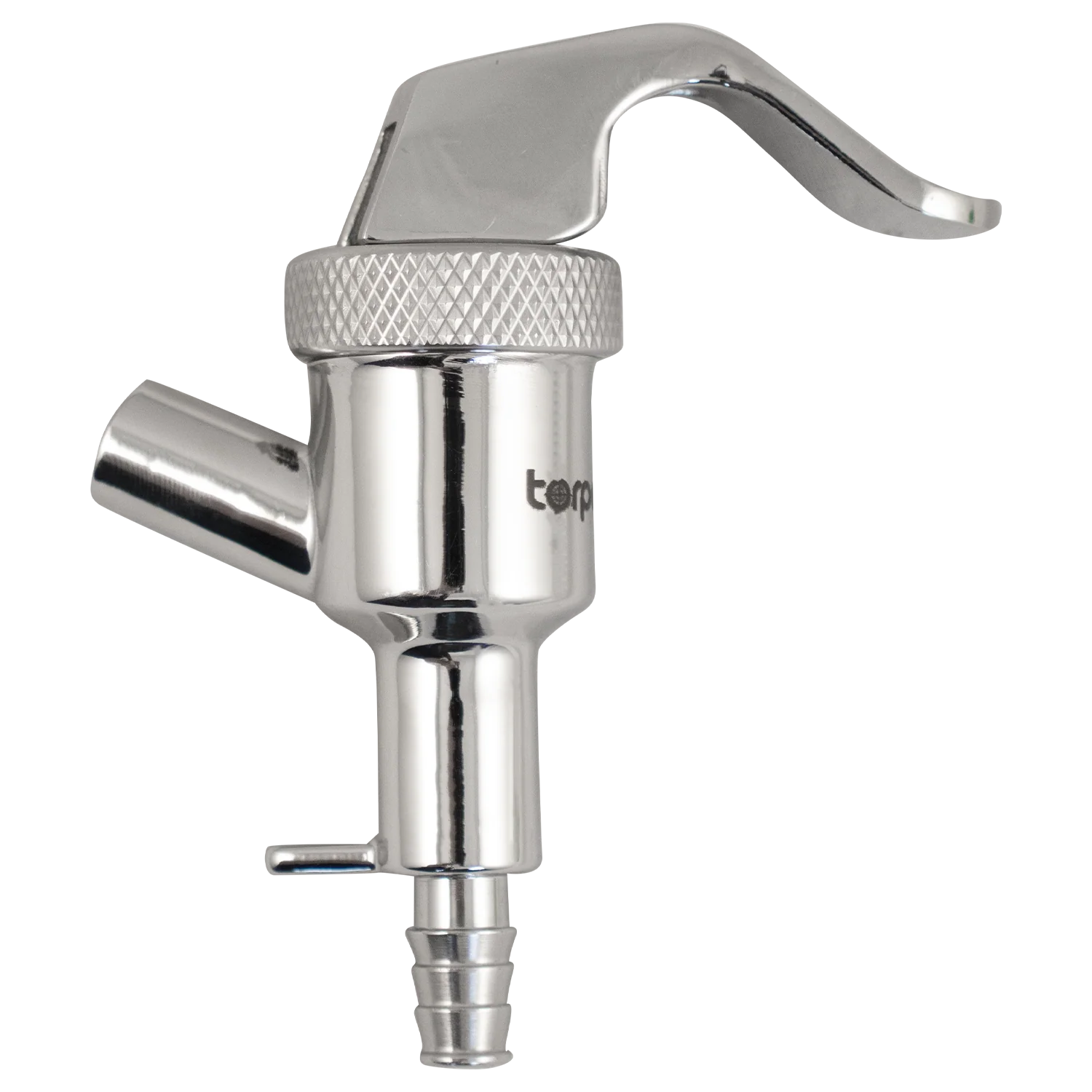 Torpedo Keg | Hand Held Beer Faucet | Cobra Tap | Picnic Tap | 1/4" Barb | Stainless Steel