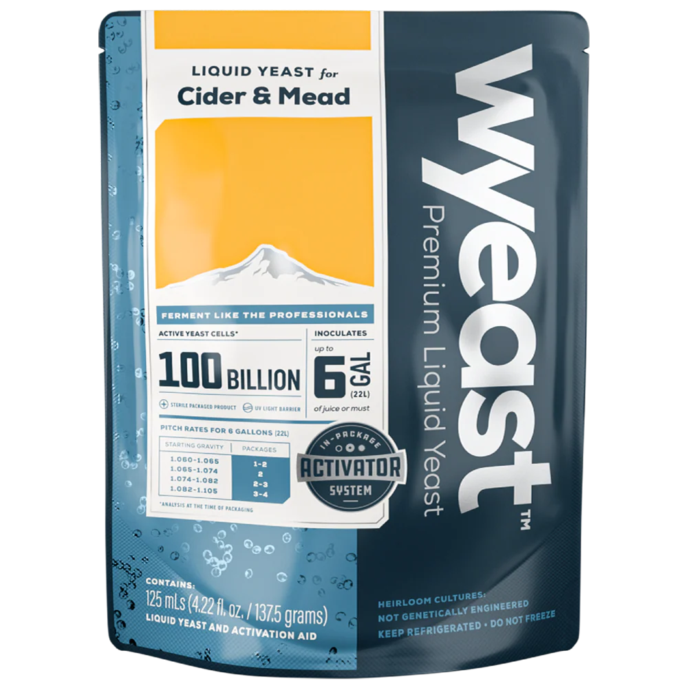 Wyeast | 4184 Sweet Mead | Mead, Cider, Saké Yeast | Activator Smack-Pack System™ | 100 Billion Cells