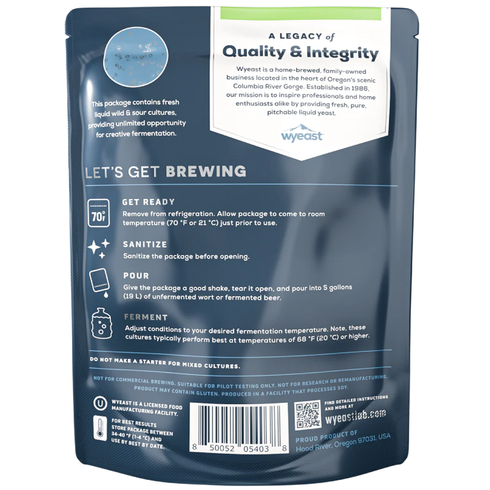 Wyeast | 5526 Brettanomyces Lambicus | Beer Yeast | Activator Smack-Pack System™ | 100 Billion Cells - Image 2