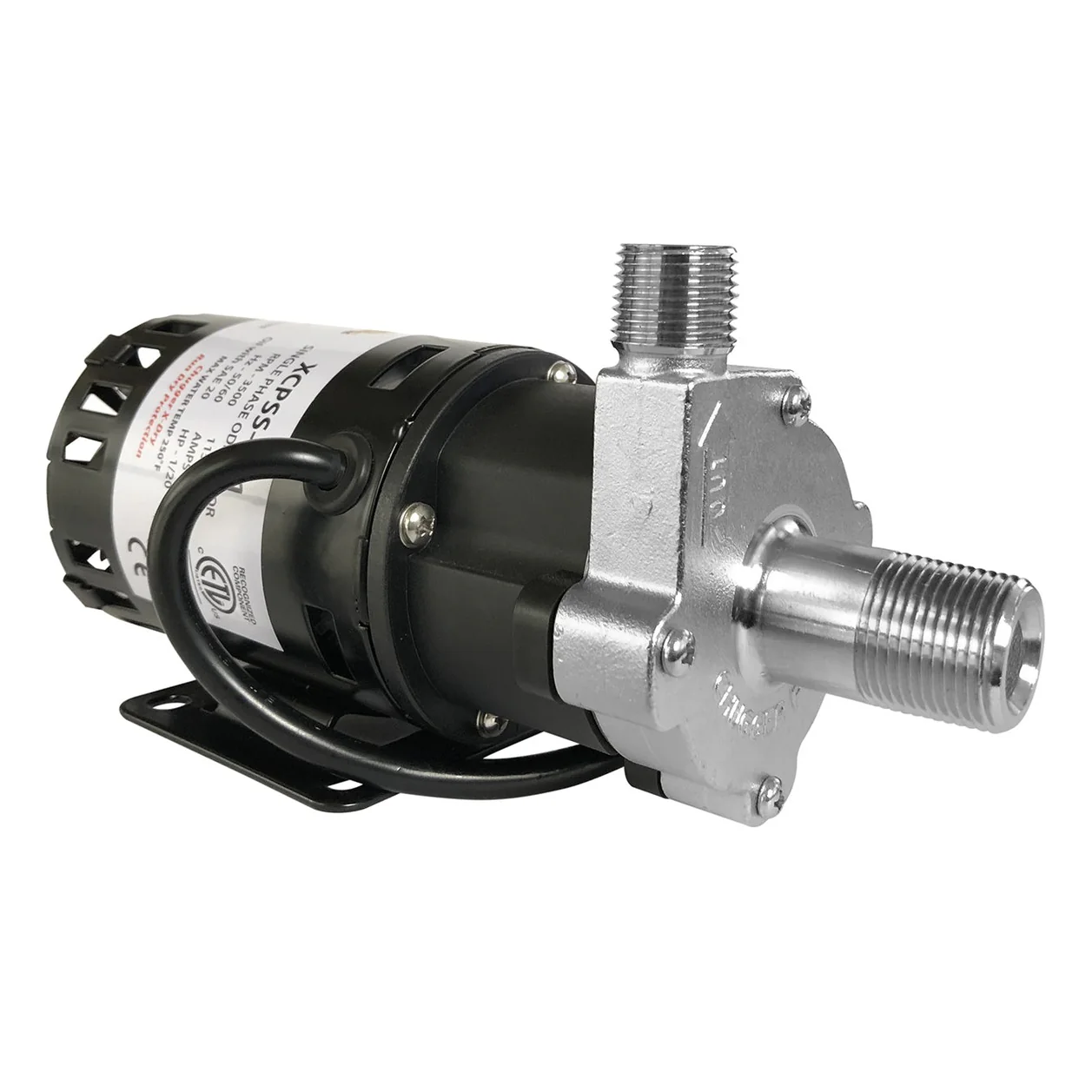X-Dry Series Chugger Pump (Center Inlet) - Stainless Steel 1/2 in threads - Image 2