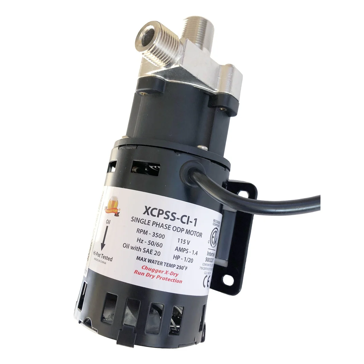 X-Dry Series Chugger Pump (Center Inlet) - Stainless Steel 1/2 in threads - Image 9
