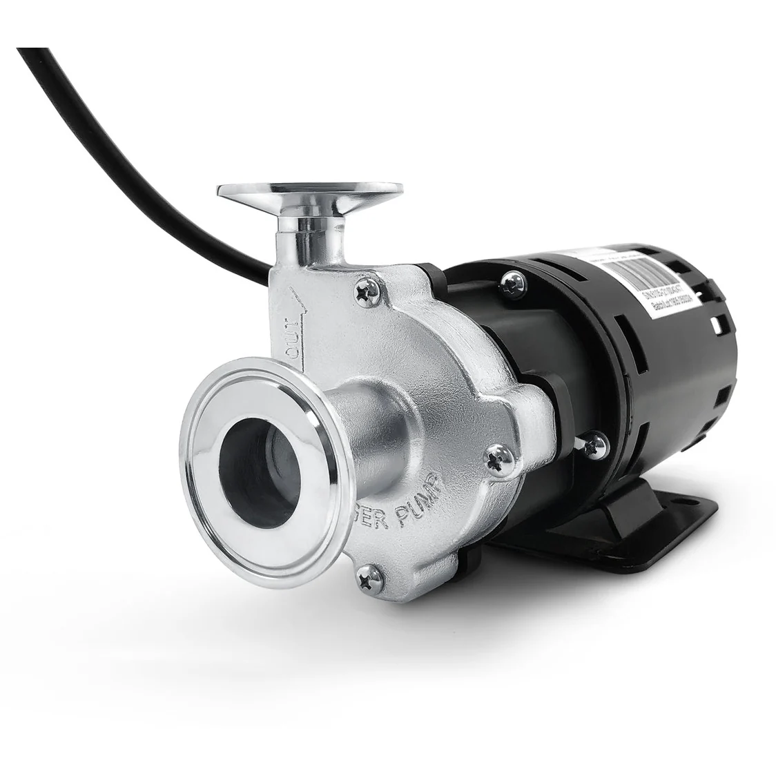 X-Dry Series Tri-Clamp Chugger Pump (Center Inlet) - Stainless Steel - Image 3