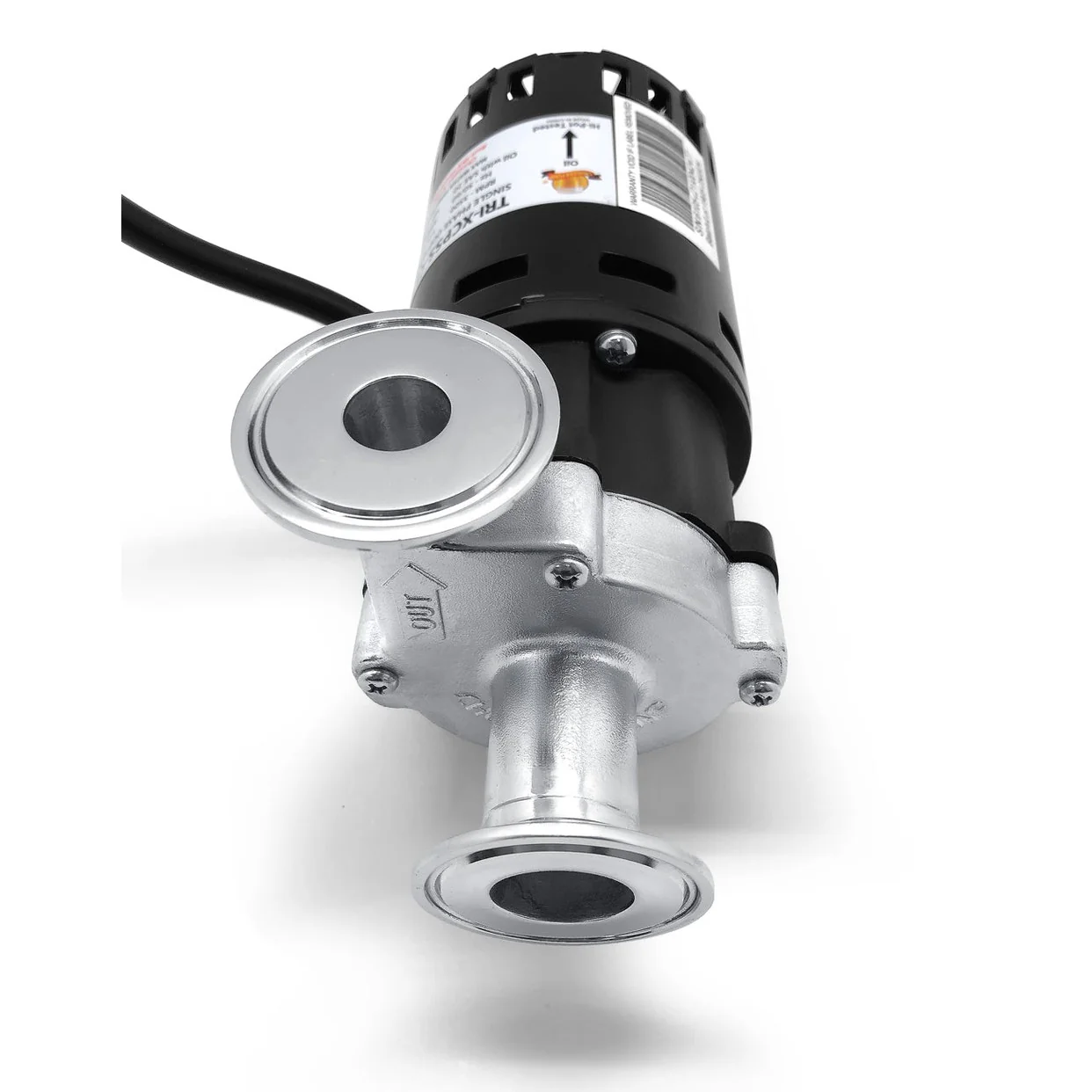 X-Dry Series Tri-Clamp Chugger Pump (Center Inlet) - Stainless Steel - Image 9