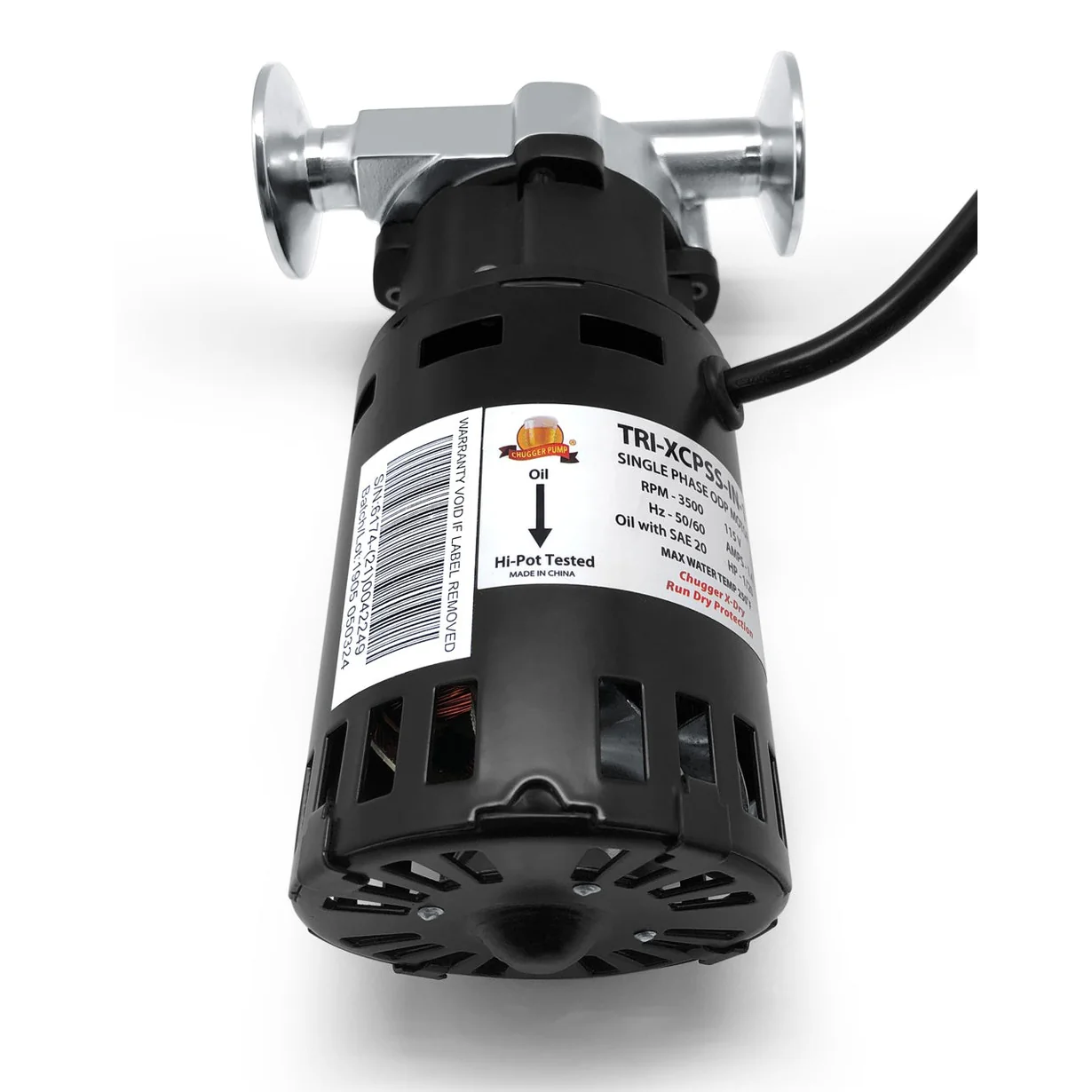 X-Dry Series Tri-Clamp Chugger Pump (Inline) - Stainless Steel - Image 11