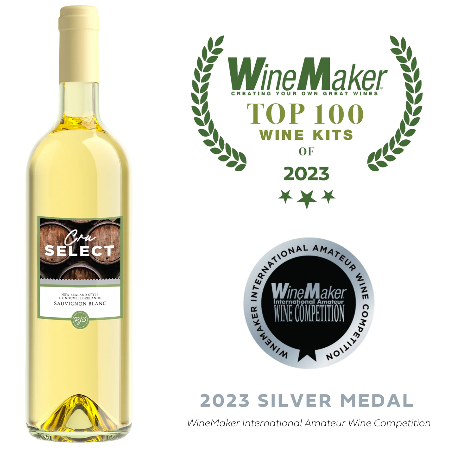 New Zealand Sauvignon Blanc Wine Making Kit | Cru Select | Silver Medal | Top 100 Wine Kits